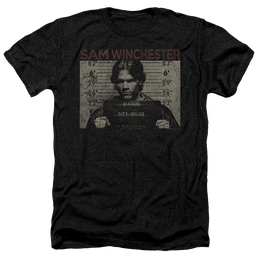Supernatural Sam Mug Shot - Men's Heather T-Shirt Men's Heather T-Shirt Supernatural   