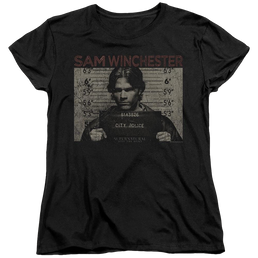 Supernatural Sam Mug Shot - Women's T-Shirt Women's T-Shirt Supernatural   