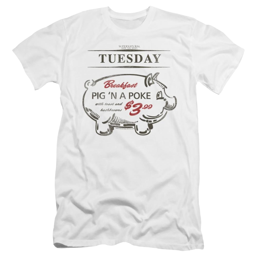 Supernatural Pig N Poke - Men's Premium Slim Fit T-Shirt Men's Premium Slim Fit T-Shirt Supernatural   