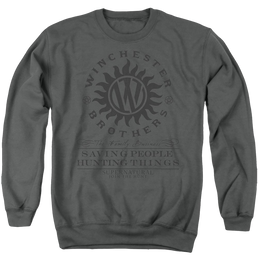 Supernatural Winchester Anti Possession - Men's Crewneck Sweatshirt Men's Crewneck Sweatshirt Supernatural   