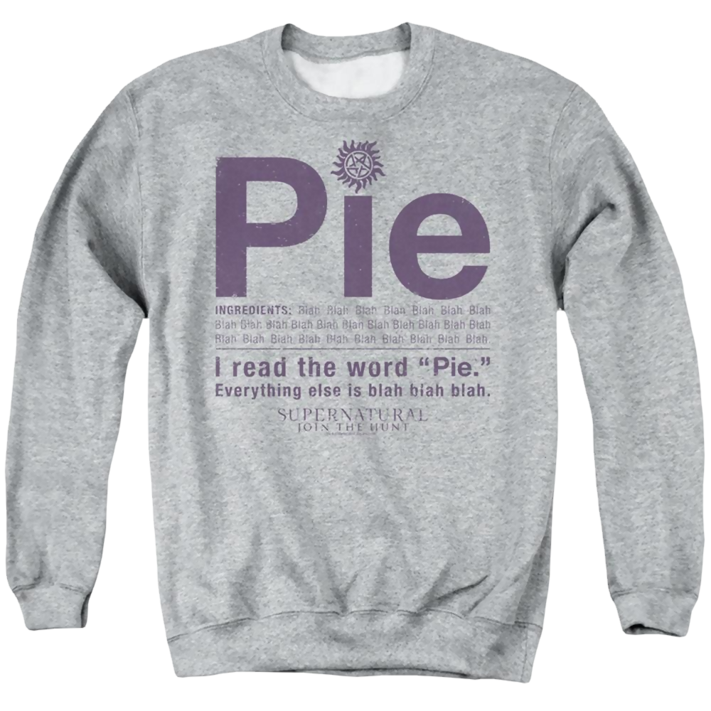 Supernatural Pie - Men's Crewneck Sweatshirt Men's Crewneck Sweatshirt Supernatural   