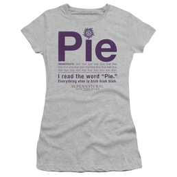 Supernatural Pie - Juniors T-Shirt Juniors T-Shirt Supernatural   