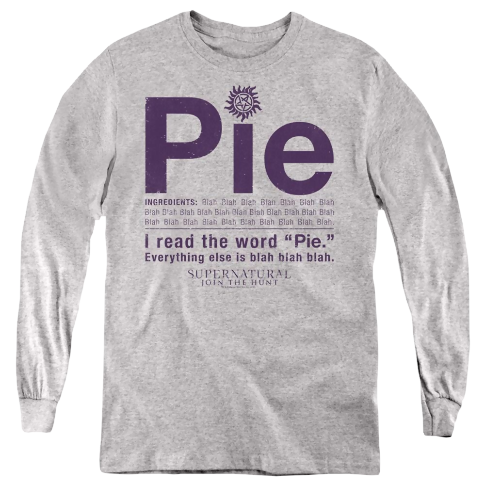 Supernatural Pie - Youth Long Sleeve T-Shirt Youth Long Sleeve T-Shirt Supernatural   
