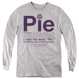 Supernatural Pie - Youth Long Sleeve T-Shirt Youth Long Sleeve T-Shirt Supernatural   