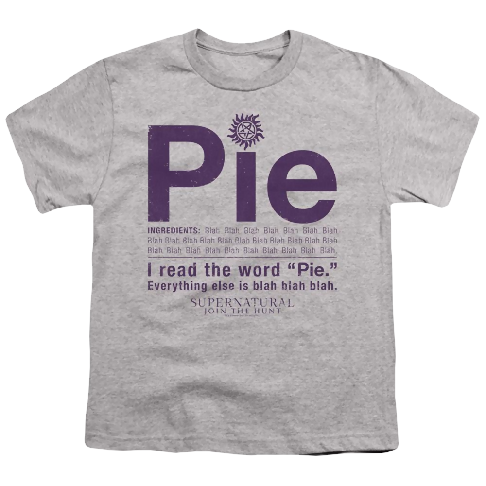 Supernatural Pie - Youth T-Shirt Youth T-Shirt (Ages 8-12) Supernatural   