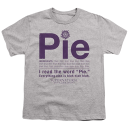 Supernatural Pie - Youth T-Shirt Youth T-Shirt (Ages 8-12) Supernatural   