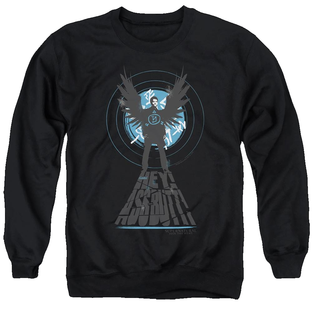 Supernatural Hey Ass Butt - Men's Crewneck Sweatshirt Men's Crewneck Sweatshirt Supernatural   