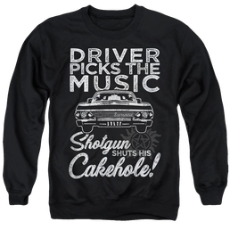 Supernatural Driver Picks Music - Men's Crewneck Sweatshirt Men's Crewneck Sweatshirt Supernatural   