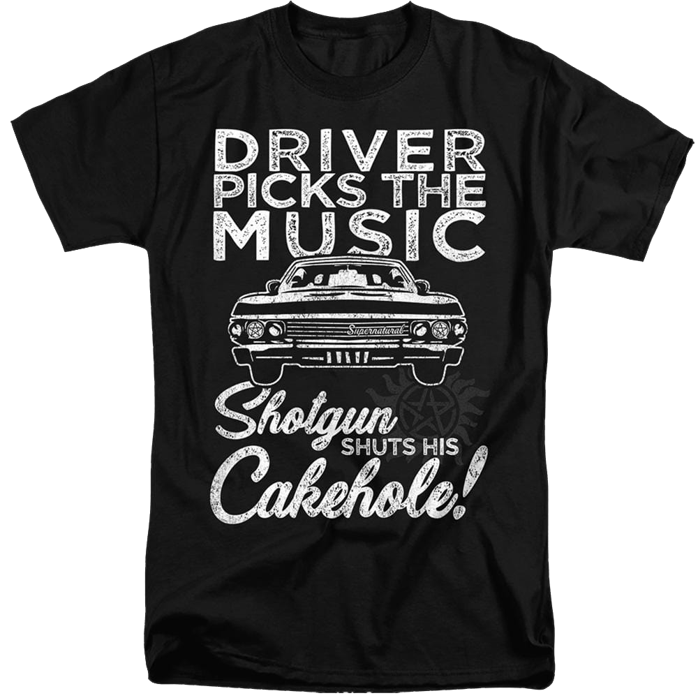 Supernatural Driver Picks Music - Men's Tall Fit T-Shirt Men's Tall Fit T-Shirt Supernatural   
