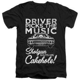 Supernatural Driver Picks Music - Men's V-Neck T-Shirt Men's V-Neck T-Shirt Supernatural   