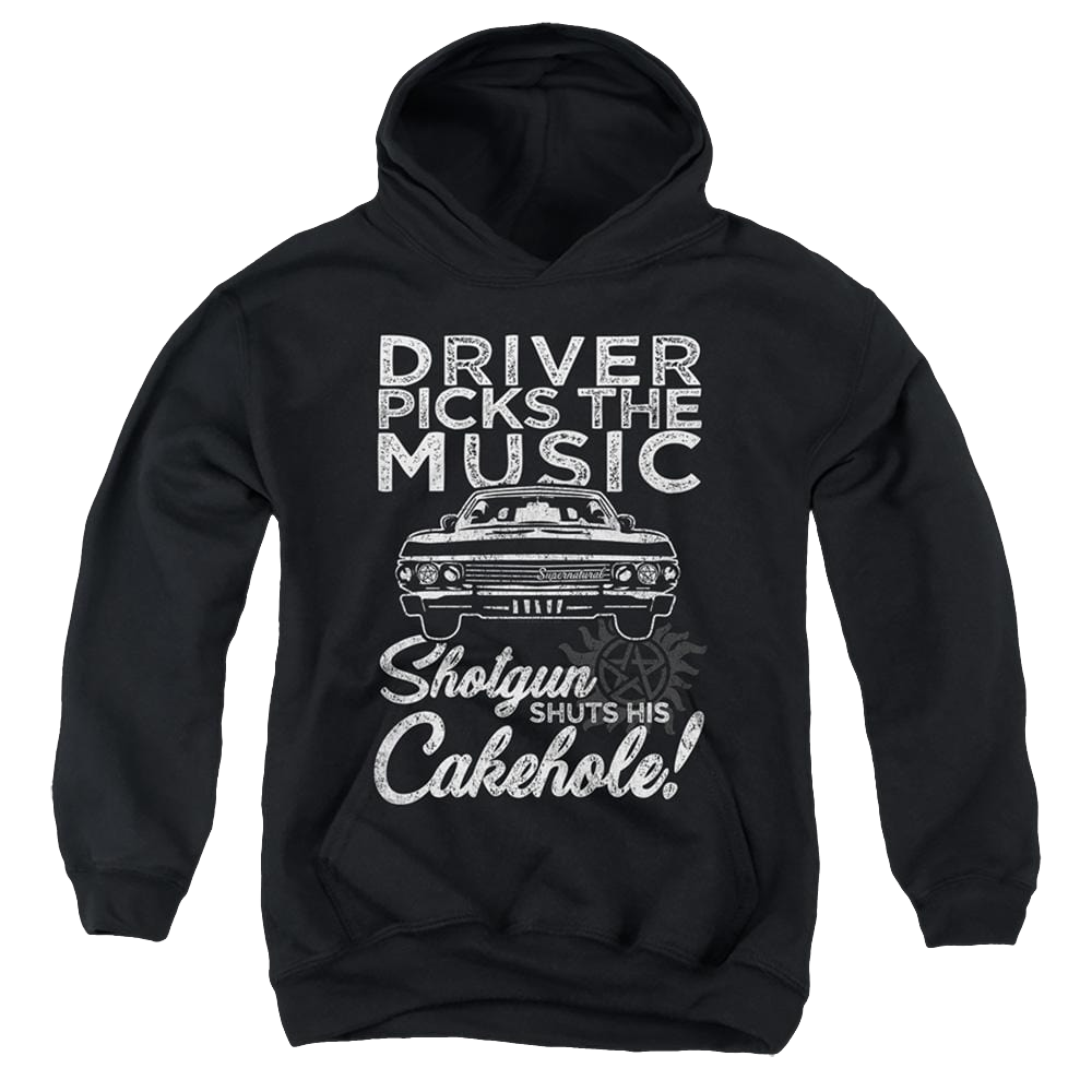 Supernatural Driver Picks Music - Youth Hoodie Youth Hoodie (Ages 8-12) Supernatural   
