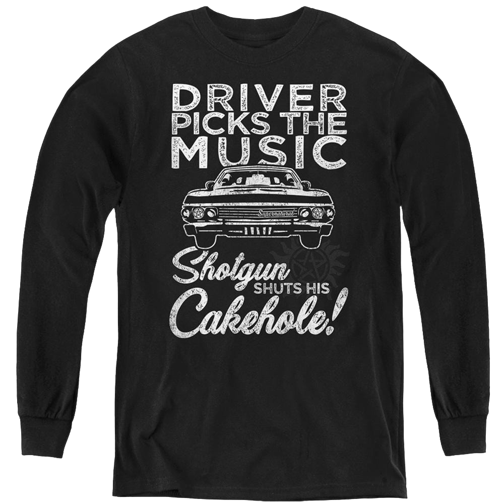 Supernatural Driver Picks Music - Youth Long Sleeve T-Shirt Youth Long Sleeve T-Shirt Supernatural   