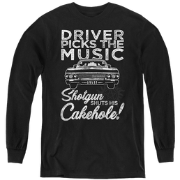 Supernatural Driver Picks Music - Youth Long Sleeve T-Shirt Youth Long Sleeve T-Shirt Supernatural   