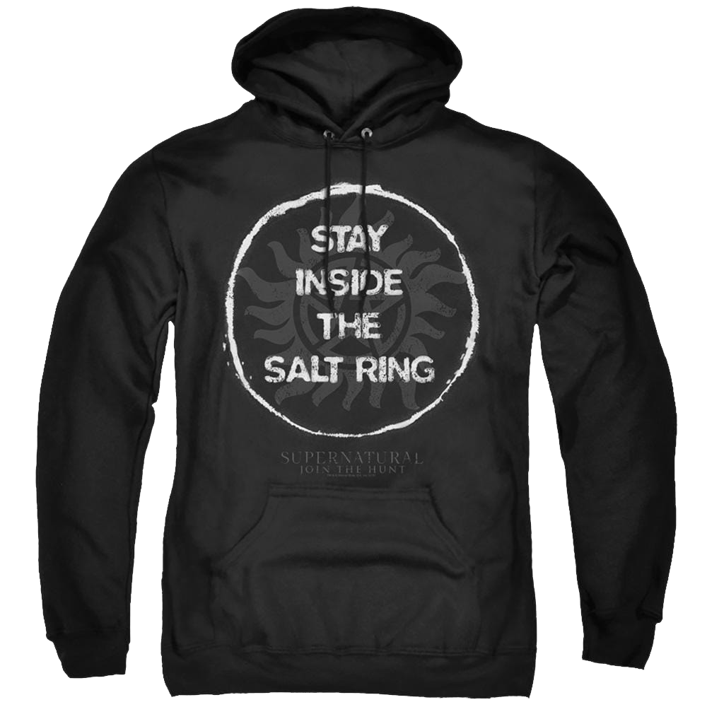 Supernatural Stay Inside The Salt Ring - Pullover Hoodie Pullover Hoodie Supernatural   