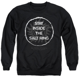 Supernatural Stay Inside The Salt Ring - Men's Crewneck Sweatshirt Men's Crewneck Sweatshirt Supernatural   