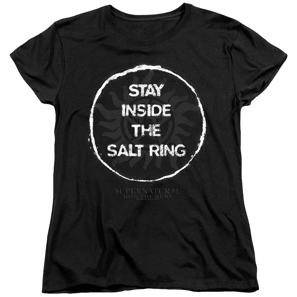 Supernatural Stay Inside The Salt Ring - Women's T-Shirt Women's T-Shirt Supernatural   
