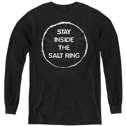 Supernatural Stay Inside The Salt Ring - Youth Long Sleeve T-Shirt Youth Long Sleeve T-Shirt Supernatural   