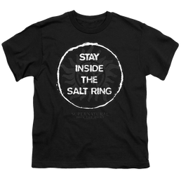 Supernatural Stay Inside The Salt Ring - Youth T-Shirt Youth T-Shirt (Ages 8-12) Supernatural   
