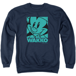 Animaniacs Pop Wakko - Men's Crewneck Sweatshirt Men's Crewneck Sweatshirt Animaniacs   