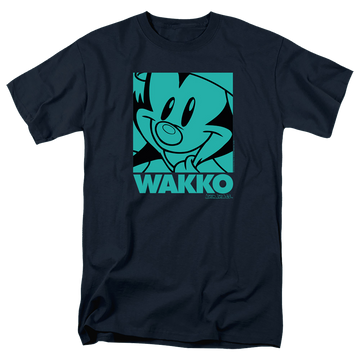 Navy men's regular fit t-shirt with Animaniacs Pop Wakko graphic