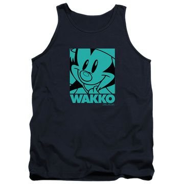 Navy men's tank with Animaniacs Pop Wakko graphic
