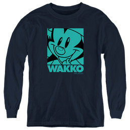 Animaniacs Pop Wakko - Youth Long Sleeve T-Shirt Youth Long Sleeve T-Shirt Animaniacs   