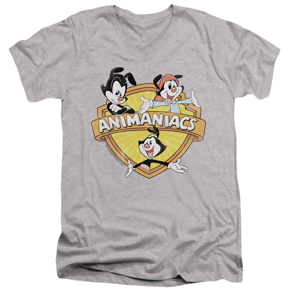 Animaniacs Shielded Animaniacs - Men's V-Neck T-Shirt Men's V-Neck T-Shirt Animaniacs   