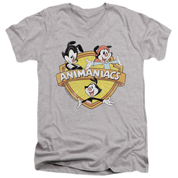 Animaniacs Shielded Animaniacs - Men's V-Neck T-Shirt Men's V-Neck T-Shirt Animaniacs   