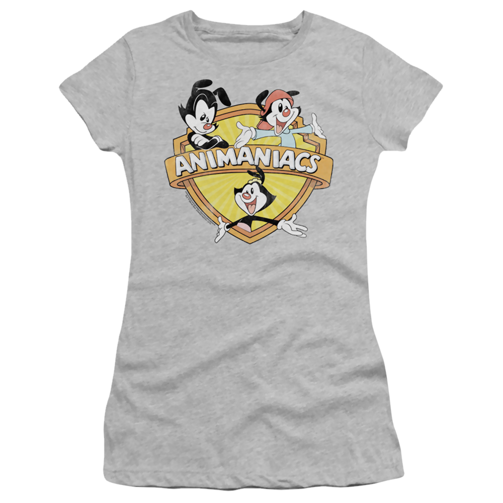 Animaniacs Shielded Animaniacs - Juniors T-Shirt Juniors T-Shirt Animaniacs   