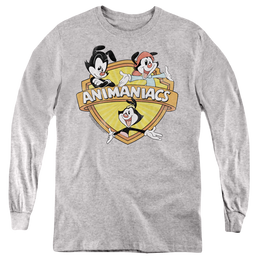 Animaniacs Shielded Animaniacs - Youth Long Sleeve T-Shirt Youth Long Sleeve T-Shirt Animaniacs   