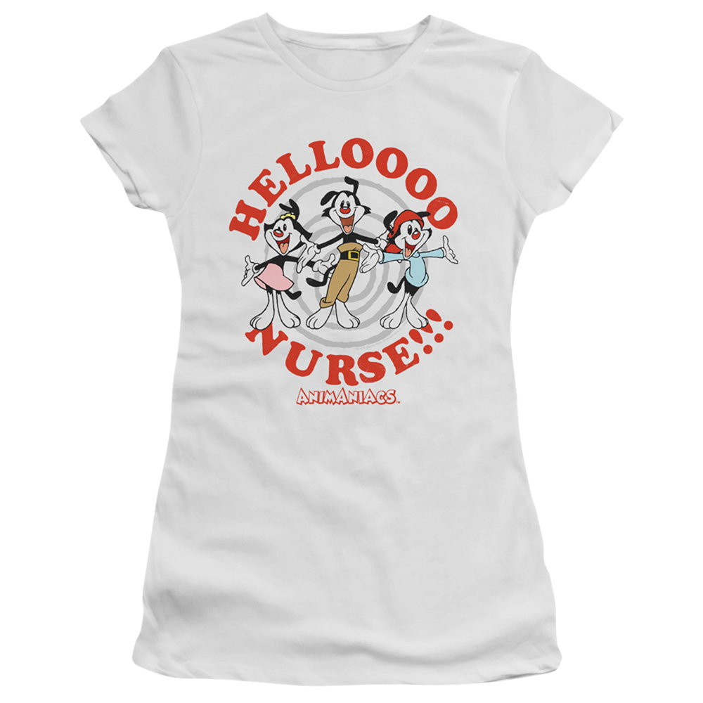Animaniacs Hello Nurse - Juniors T-Shirt Juniors T-Shirt Animaniacs   