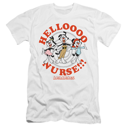 Animaniacs Hello Nurse - Men's Premium Slim Fit T-Shirt Men's Premium Slim Fit T-Shirt Animaniacs   