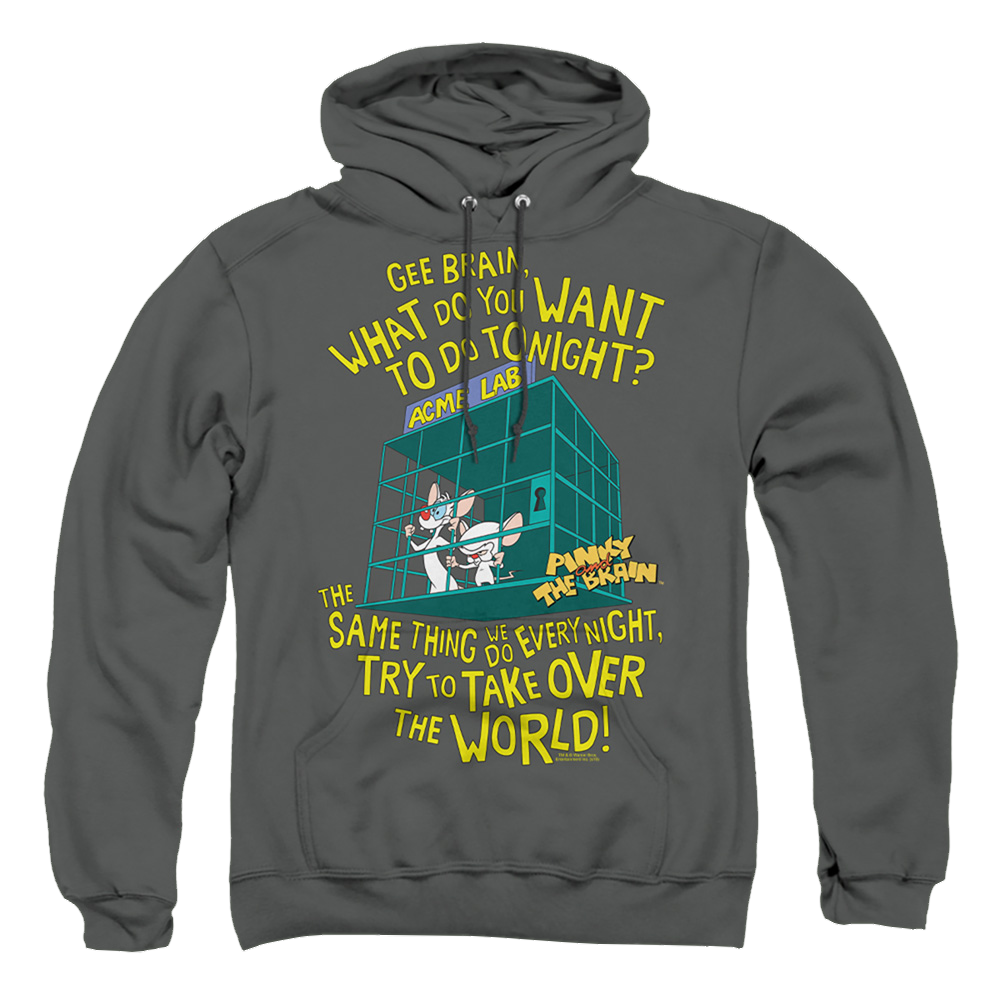 Pinky And The Brain The World - Pullover Hoodie Pullover Hoodie Pinky and The Brain   