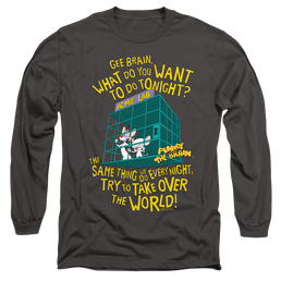 Pinky And The Brain The World - Men's Long Sleeve T-Shirt Men's Long Sleeve T-Shirt Pinky and The Brain   
