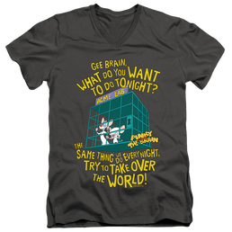 Pinky And The Brain The World - Men's V-Neck T-Shirt Men's V-Neck T-Shirt Pinky and The Brain   