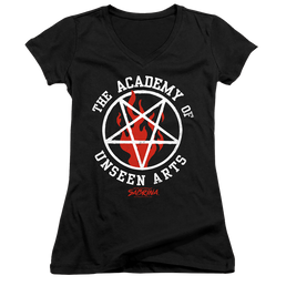 Chilling Adventures Of Sabrina Academy Of Unseen Arts - Juniors V-Neck T-Shirt Juniors V-Neck T-Shirt Chilling Adventures of Sabrina   