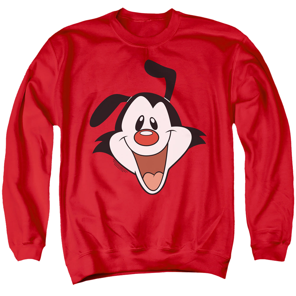 Animaniacs Yakko Head - Men's Crewneck Sweatshirt Men's Crewneck Sweatshirt Animaniacs   