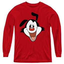 Animaniacs Yakko Head - Youth Long Sleeve T-Shirt Youth Long Sleeve T-Shirt Animaniacs   