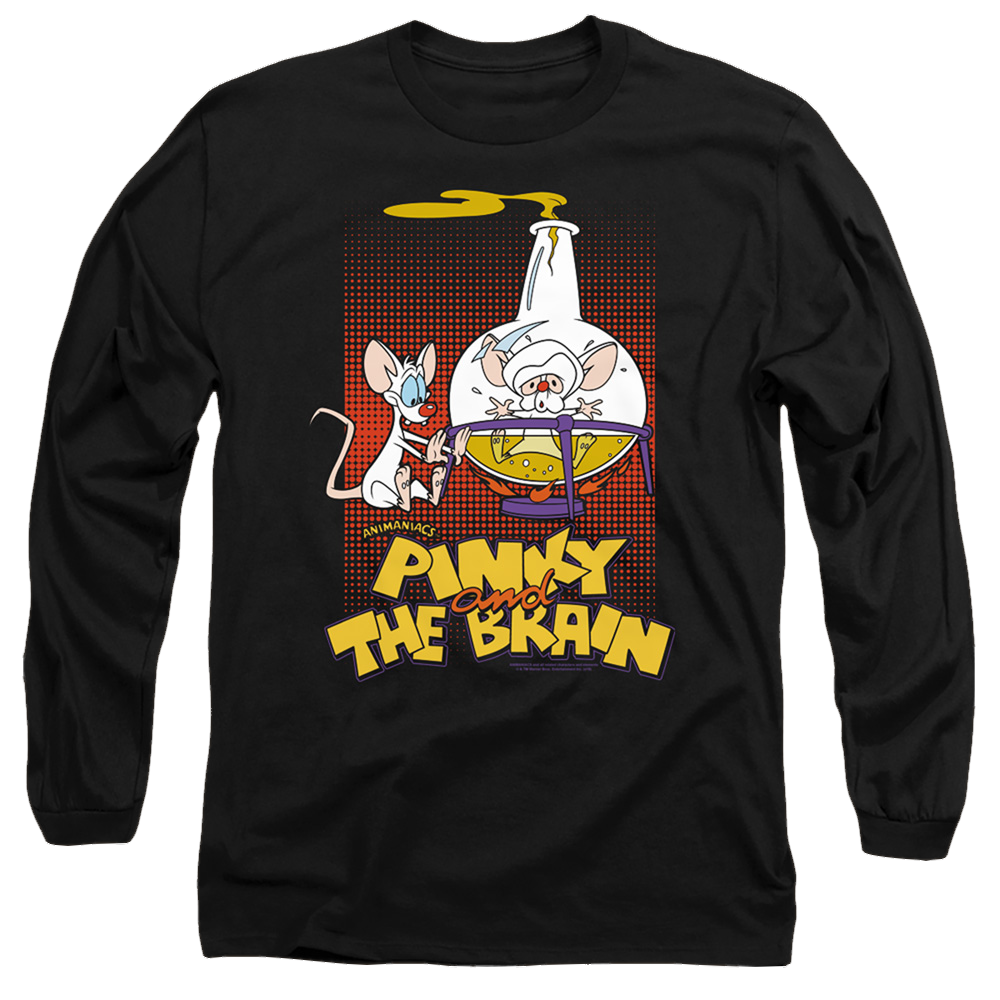 Pinky And The Brain Lab Flask - Men's Long Sleeve T-Shirt Men's Long Sleeve T-Shirt Pinky and The Brain   
