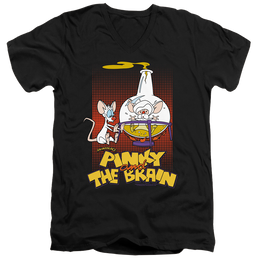Pinky And The Brain Lab Flask - Men's V-Neck T-Shirt Men's V-Neck T-Shirt Pinky and The Brain   