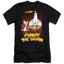 Pinky And The Brain Lab Flask - Men's Premium Slim Fit T-Shirt Men's Premium Slim Fit T-Shirt Pinky and The Brain   