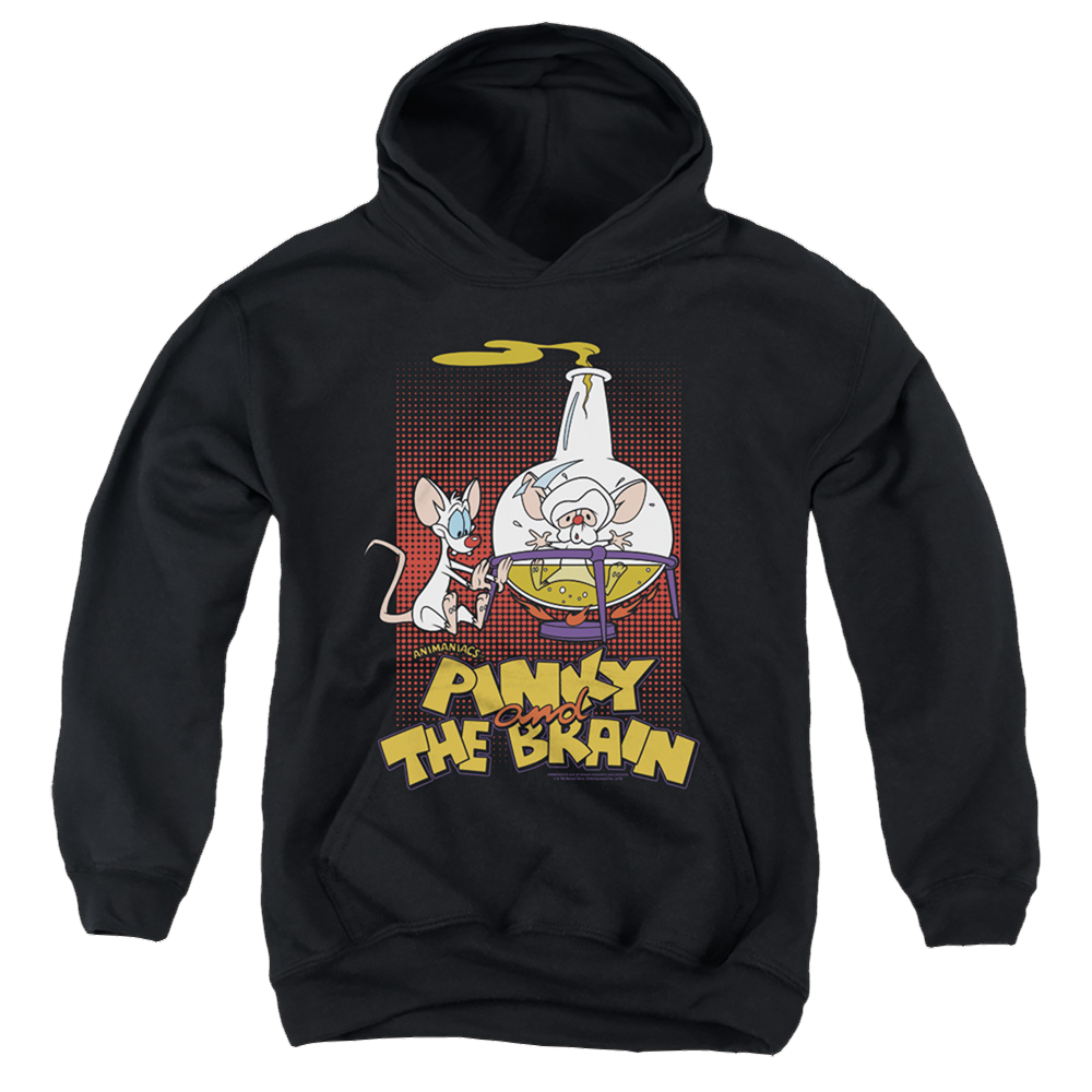 Pinky And The Brain Lab Flask - Youth Hoodie Youth Hoodie (Ages 8-12) Pinky and The Brain   