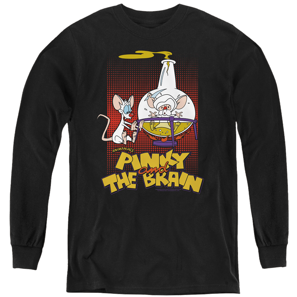Pinky And The Brain Lab Flask - Youth Long Sleeve T-Shirt Youth Long Sleeve T-Shirt Pinky and The Brain   