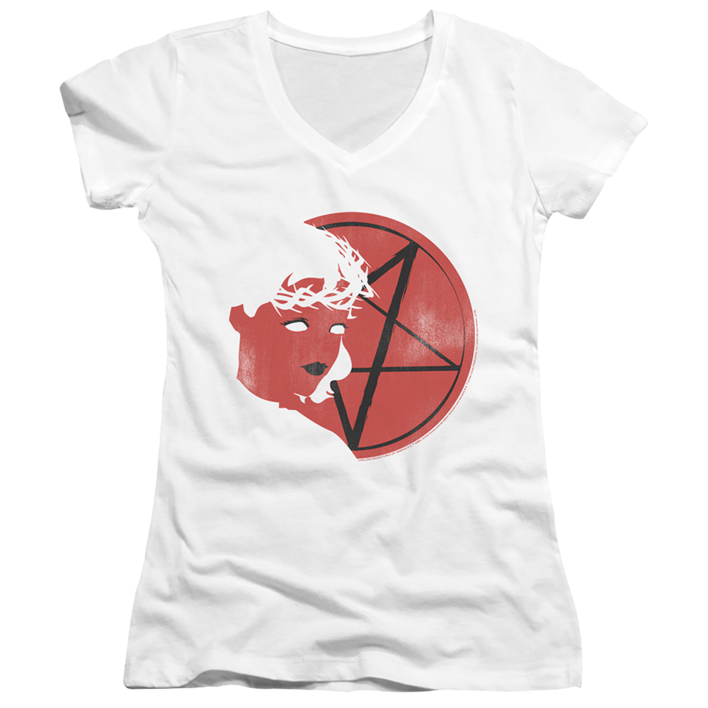 Chilling Adventures Of Sabrina Herald Sabrina - Juniors V-Neck T-Shirt Juniors V-Neck T-Shirt Chilling Adventures of Sabrina   
