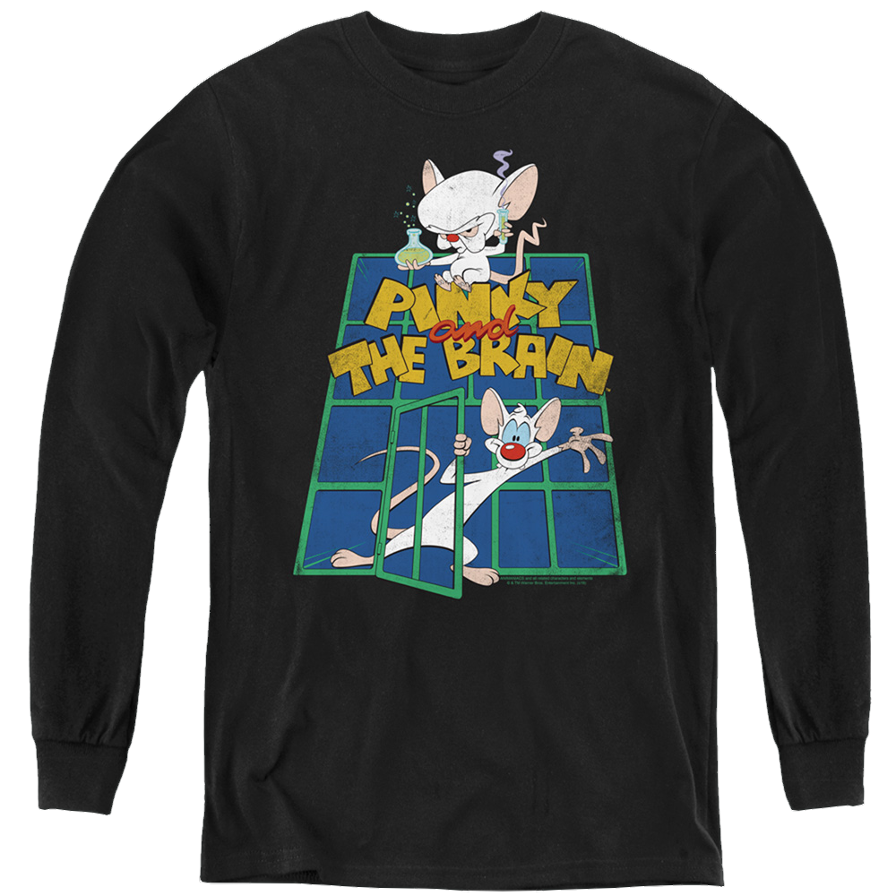 Pinky And The Brain Ol Standard - Youth Long Sleeve T-Shirt Youth Long Sleeve T-Shirt Pinky and The Brain   