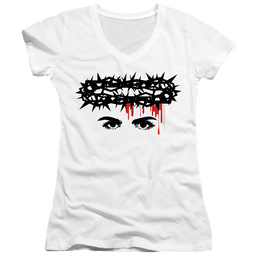 Chilling Adventures Of Sabrina Crown Of Thorns - Juniors V-Neck T-Shirt Juniors V-Neck T-Shirt Chilling Adventures of Sabrina   