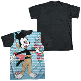 Animaniacs Yakko World - Men's Black Back T-Shirt Men's Black Back T-Shirt Animaniacs   