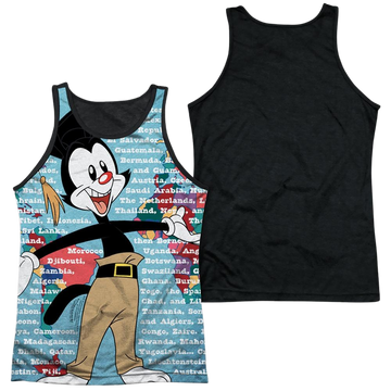 Animaniacs Yakko World men's black back tank