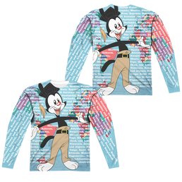 Animaniacs Yakko World (Front/Back Print) - Men's All-Over Print Long Sleeve Men's All-Over Print Long Sleeve Animaniacs   