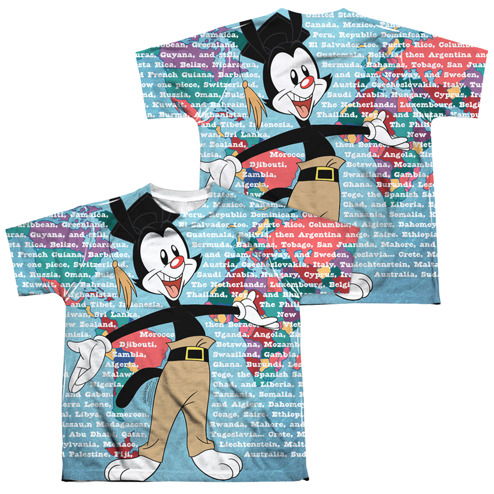 Animaniacs Yakko World (Front/Back Print) - Youth All-Over Print T-Shirt Youth All-Over Print T-Shirt (Ages 8-12) Animaniacs   